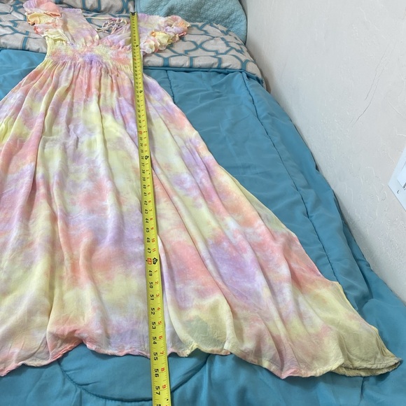 Tiare Hawaii Dahlia Maxi Tie Dye Dress size Small Medium - Picture 15 of 17
